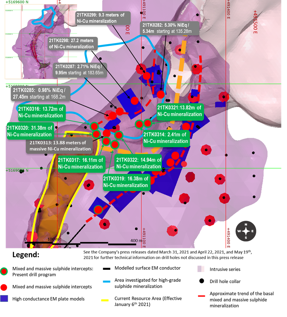 TALON METALS ANNOUNCES MULTIPLE THICK INTERSECTIONS OF MASSIVE NICKEL
